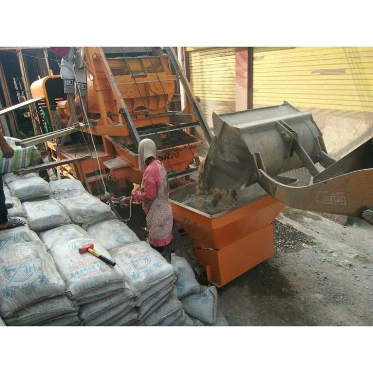 mini concrete mixer with pump(001)